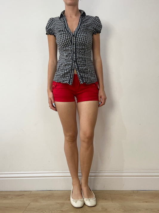 vintage edit thirty | extra small red mini shorts