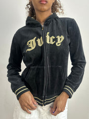 athleisure edit | small/medium black juicy couture JACQUETAS DE VELOR