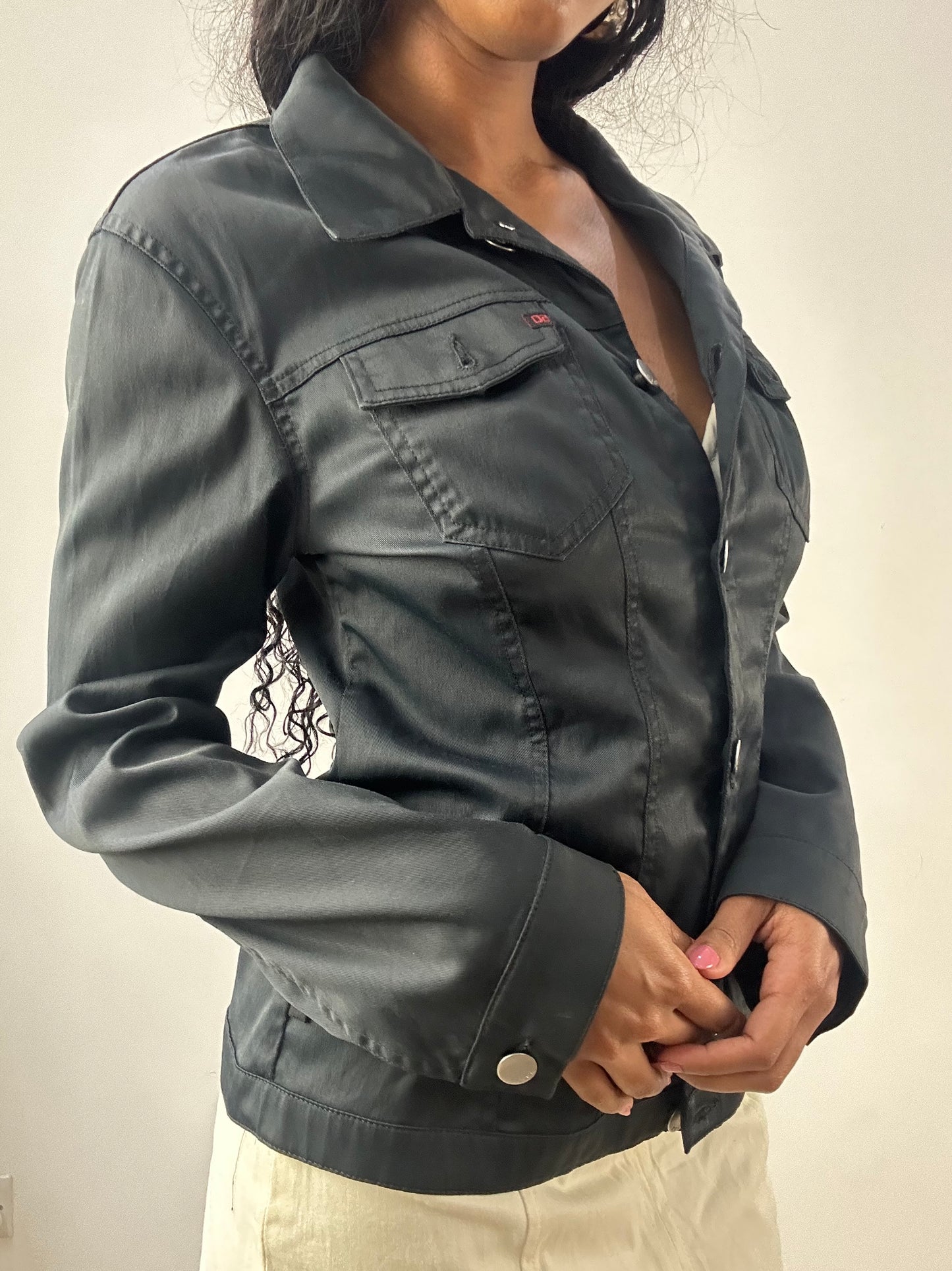 vintage edit: festival | medium black miss sixty button up jacket