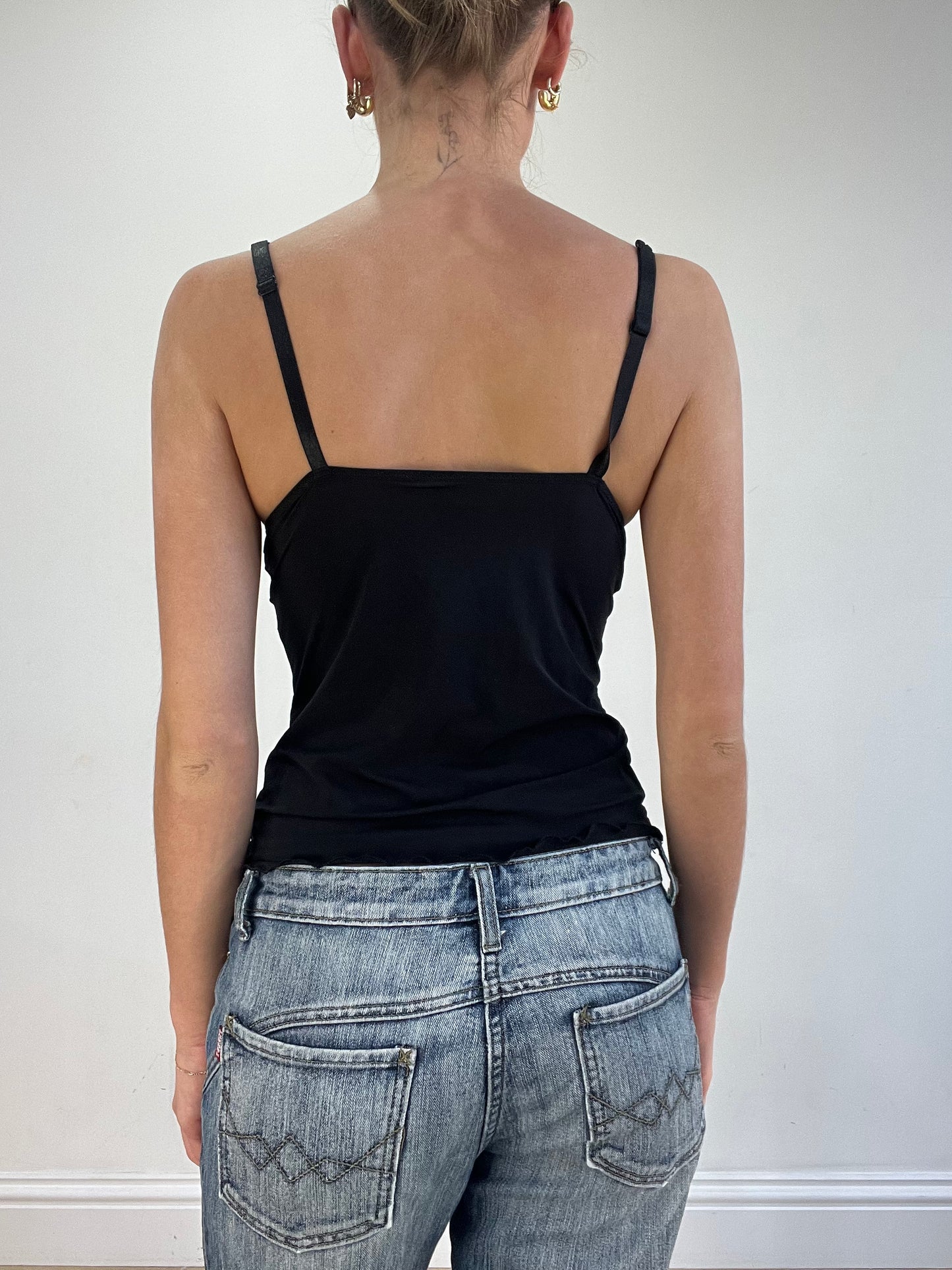 vintage edit sixteen | small black and cream corset style top