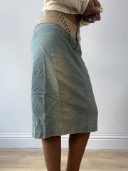BEST PICKS | small blue denim midi skirt