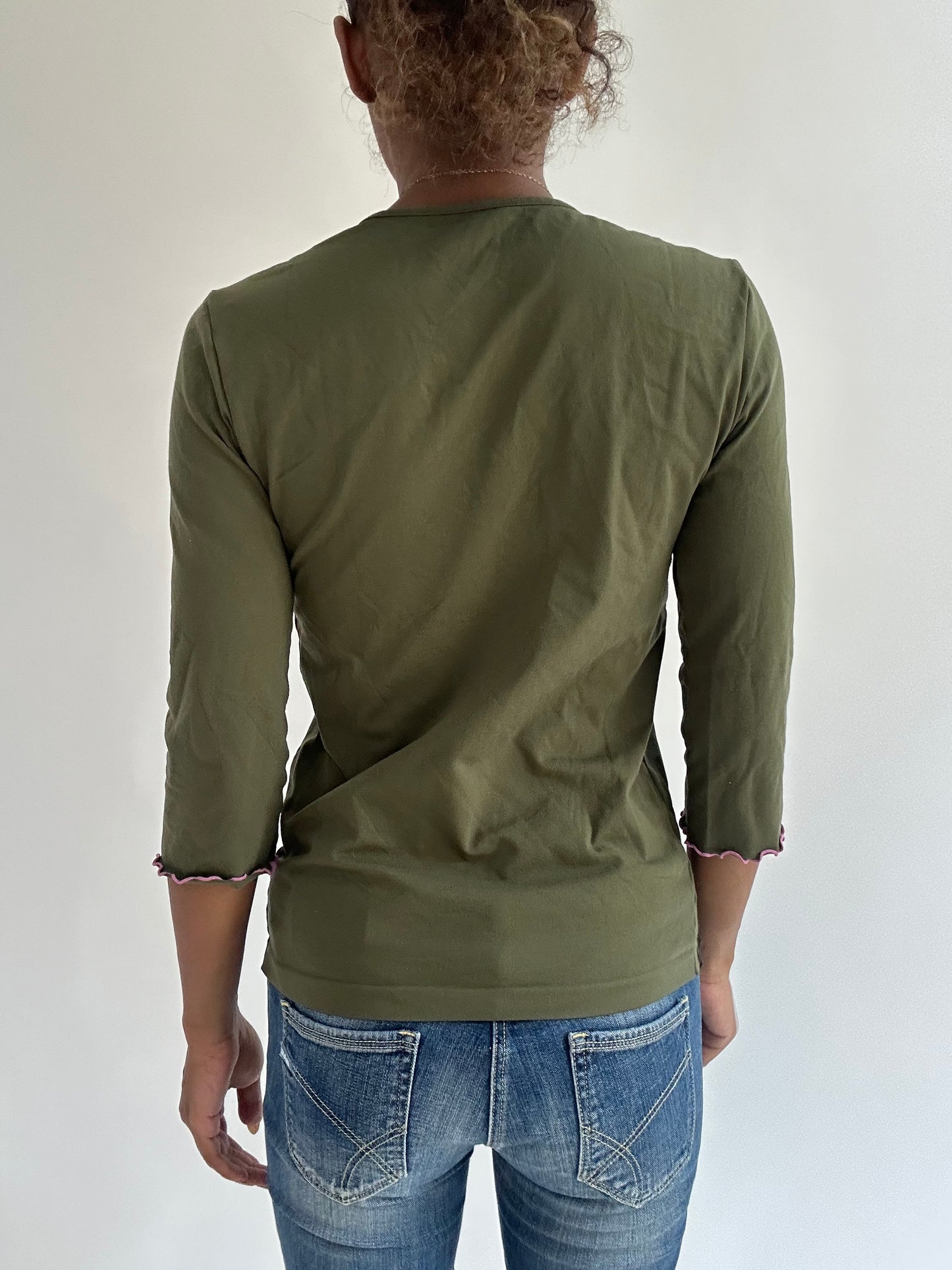 BEST PICKS | small/medium green long sleeve top