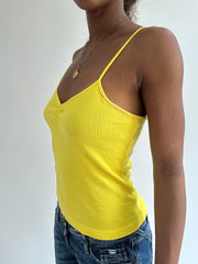 BEST PICKS | small yellow ribbed vest top