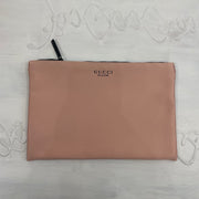 CHALET GIRL DROP | pink “gucci bloom” clutch bag