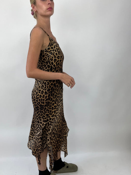 COASTAL COWGIRL DROP | medium brown leopard print maxi dress