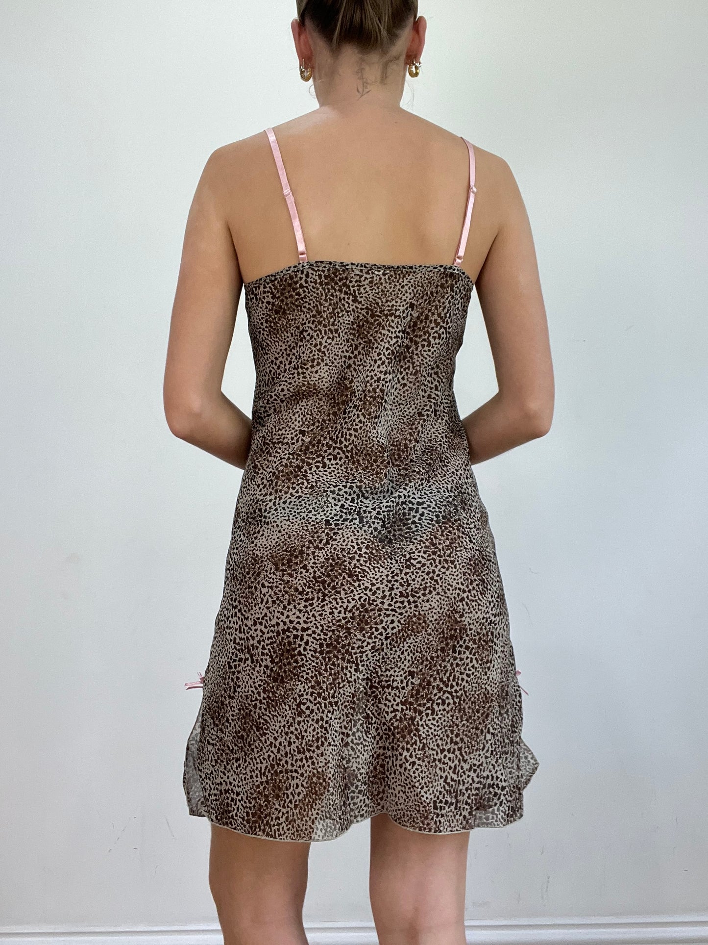 vintage edit twenty | small brown leopard print dress