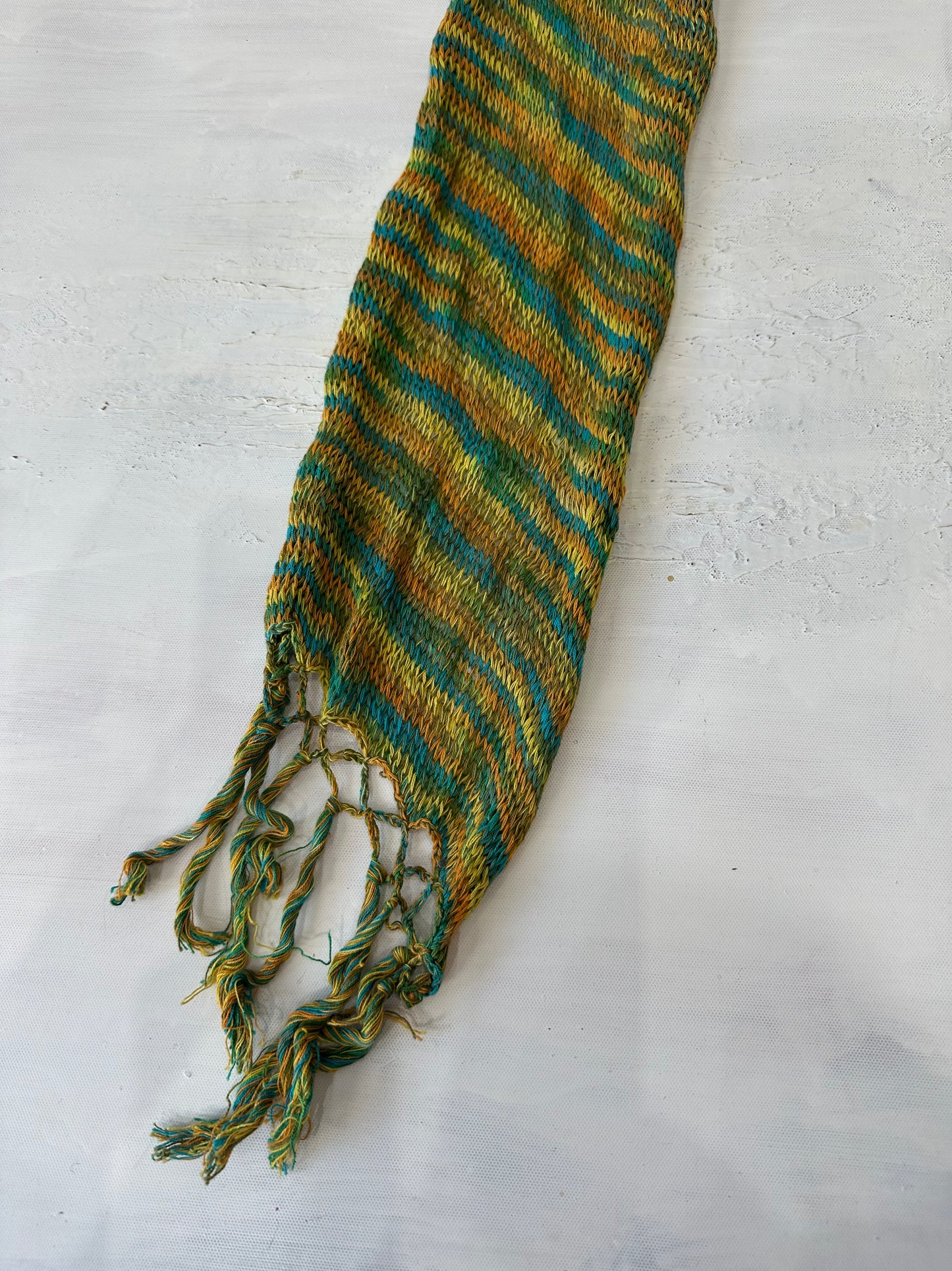 💻 BEST PICKS | one size green striped knit scarf
