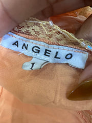 festival drop | M码 橙色 缎面 风格 吊带上衣