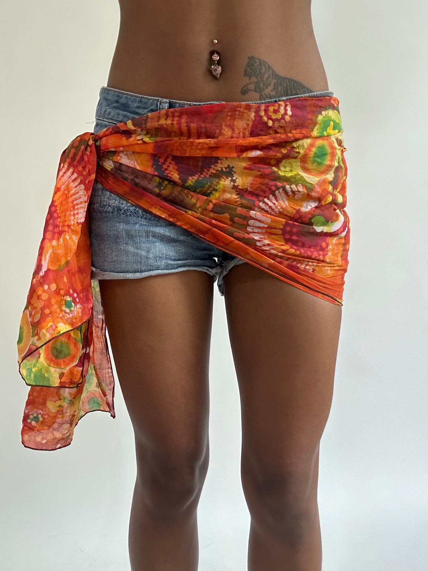 BEST PICKS | orange tie dye scarf