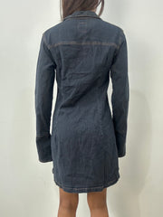 BEST PICKS | medium blue denim button up mini dress