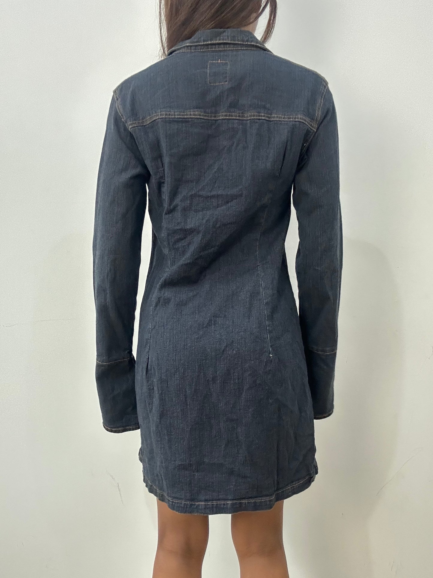 BEST PICKS | medium blue denim button up mini dress