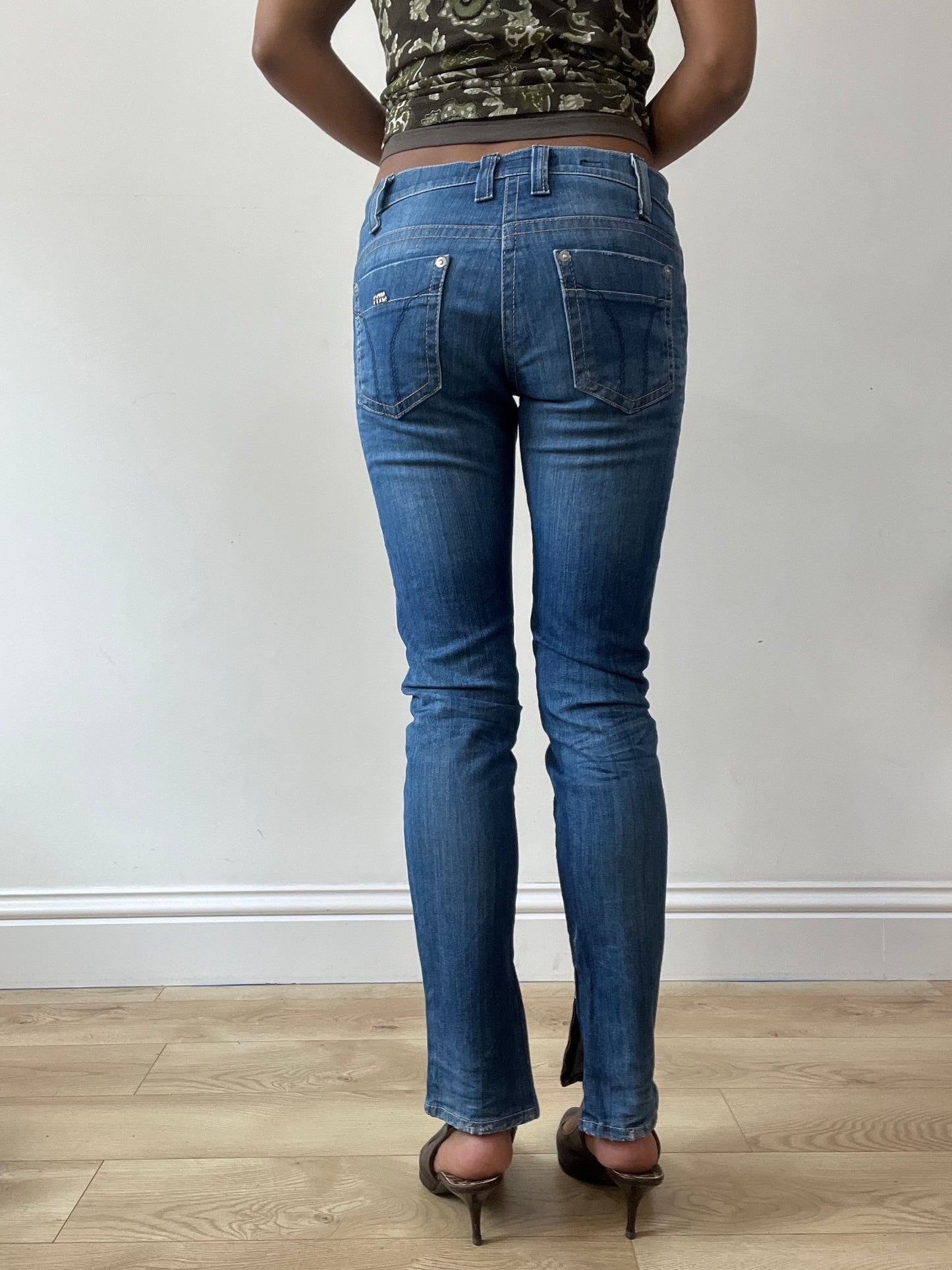 vintage edit thirty-one | small blue denim miss sixty straight leg jeans