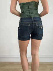 💻💚 vintage edit nineteen | small dark wash denim shorts