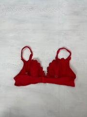 FRUITY DROP | medium red lace bra