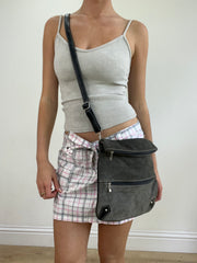 💻💚vintage edit twenty-four | color: gris · material: ante · prenda: bolso bandolera
