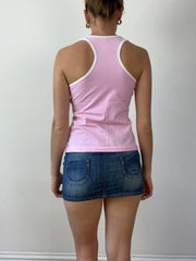 💻‼️ super cute pink and white von dutch vest