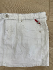 VINTAGE PICKS | S码 白色 迷你半身裙 配 刺绣 detailing
