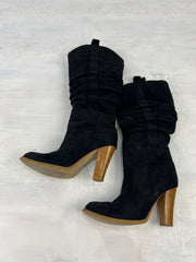 ⭐️ BEST PICKS | color: negro · material: ante · prenda: botas · detalles: imitación + fruncido + uk 7