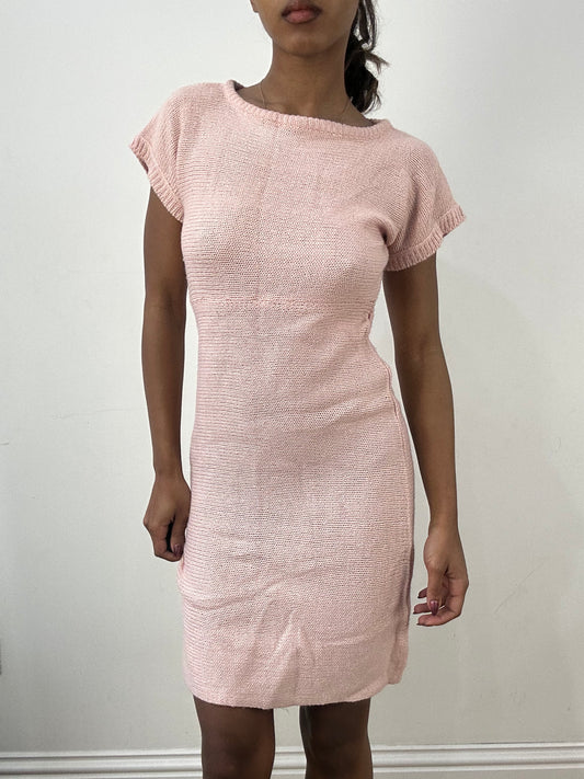 BEST PICKS | small pink knit midi dress