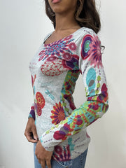 vintage edit: fashion week | small grey desigual long sleeve jumper