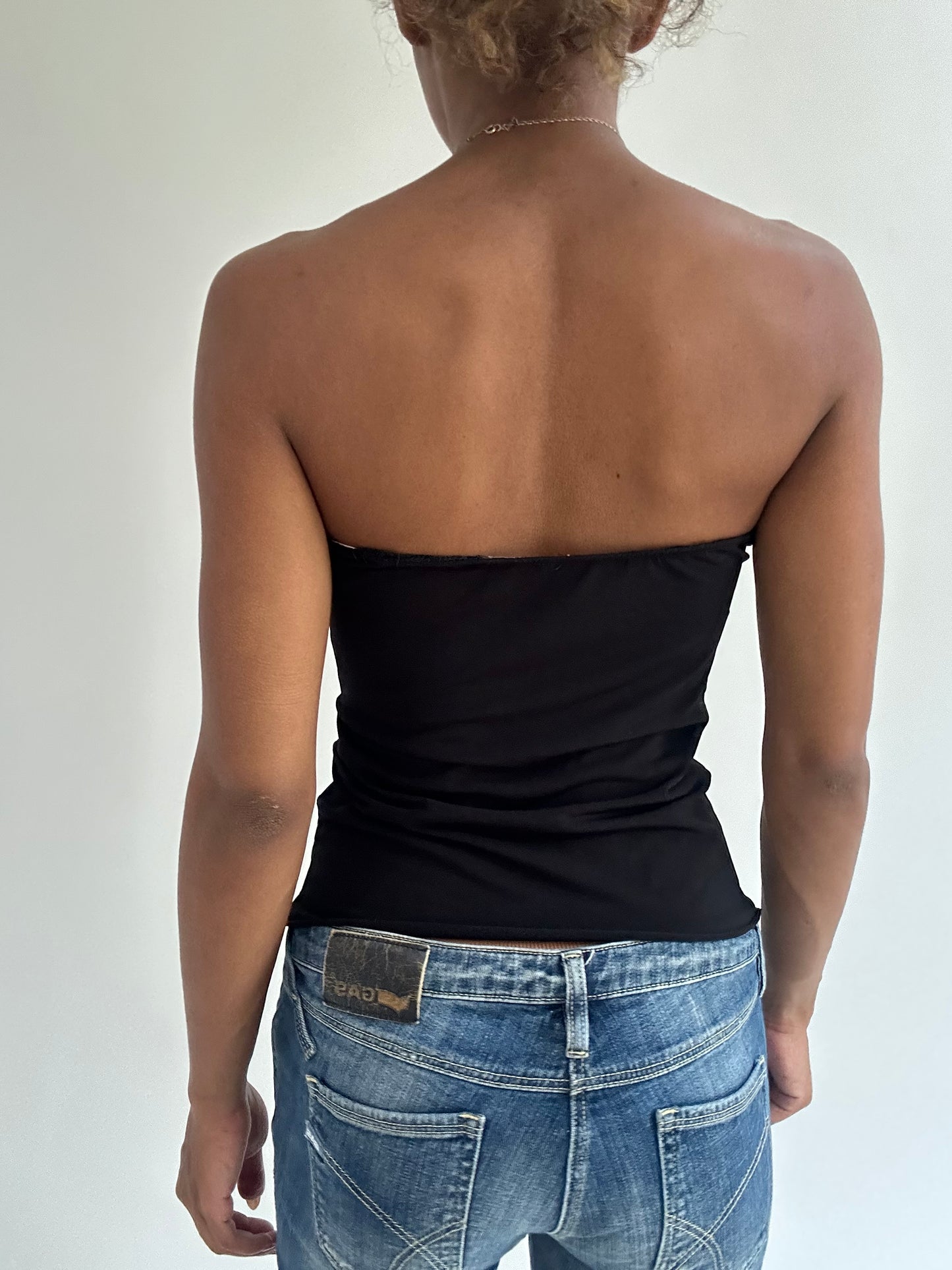 BEST PICKS | small black bandeau buckle top