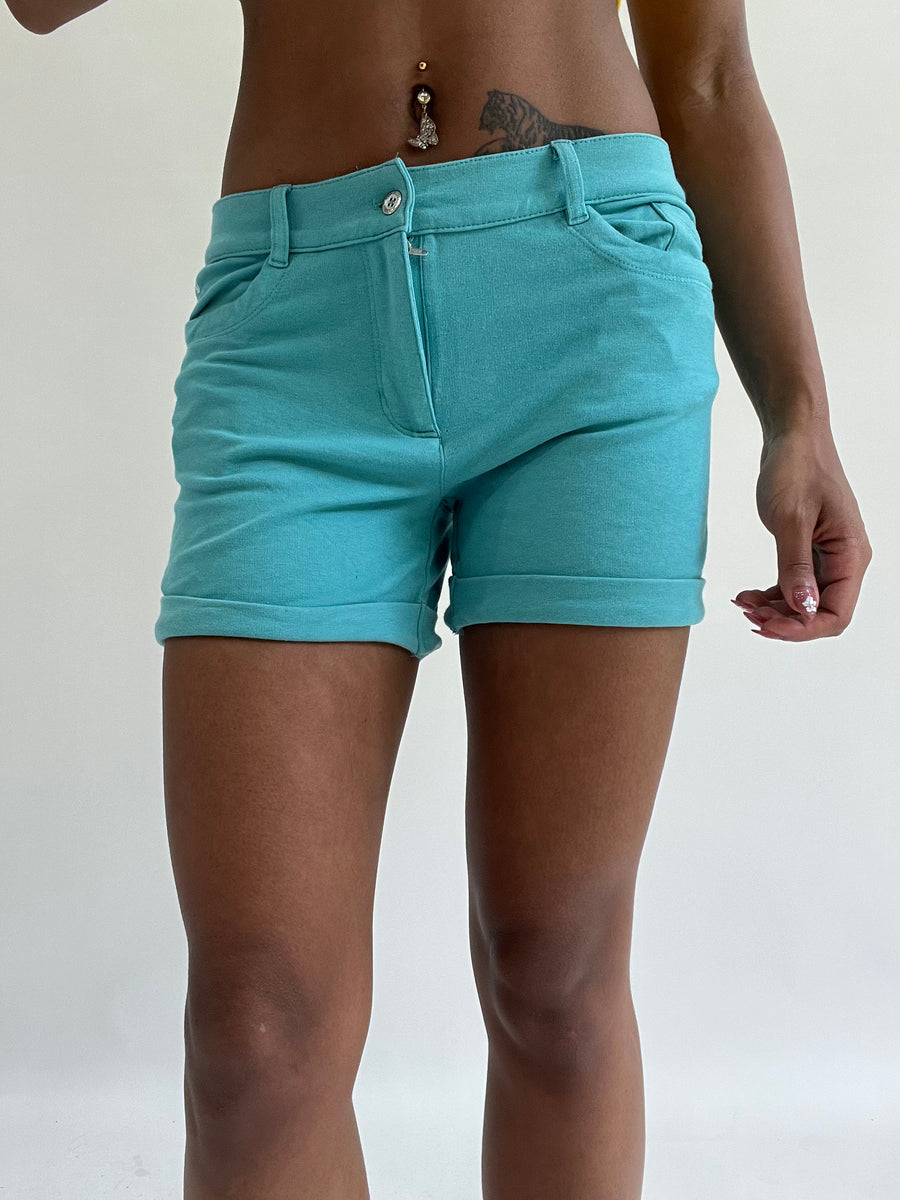 💚zara larsson drop | taille: S · couleur: bleu · article: short · détails: champion