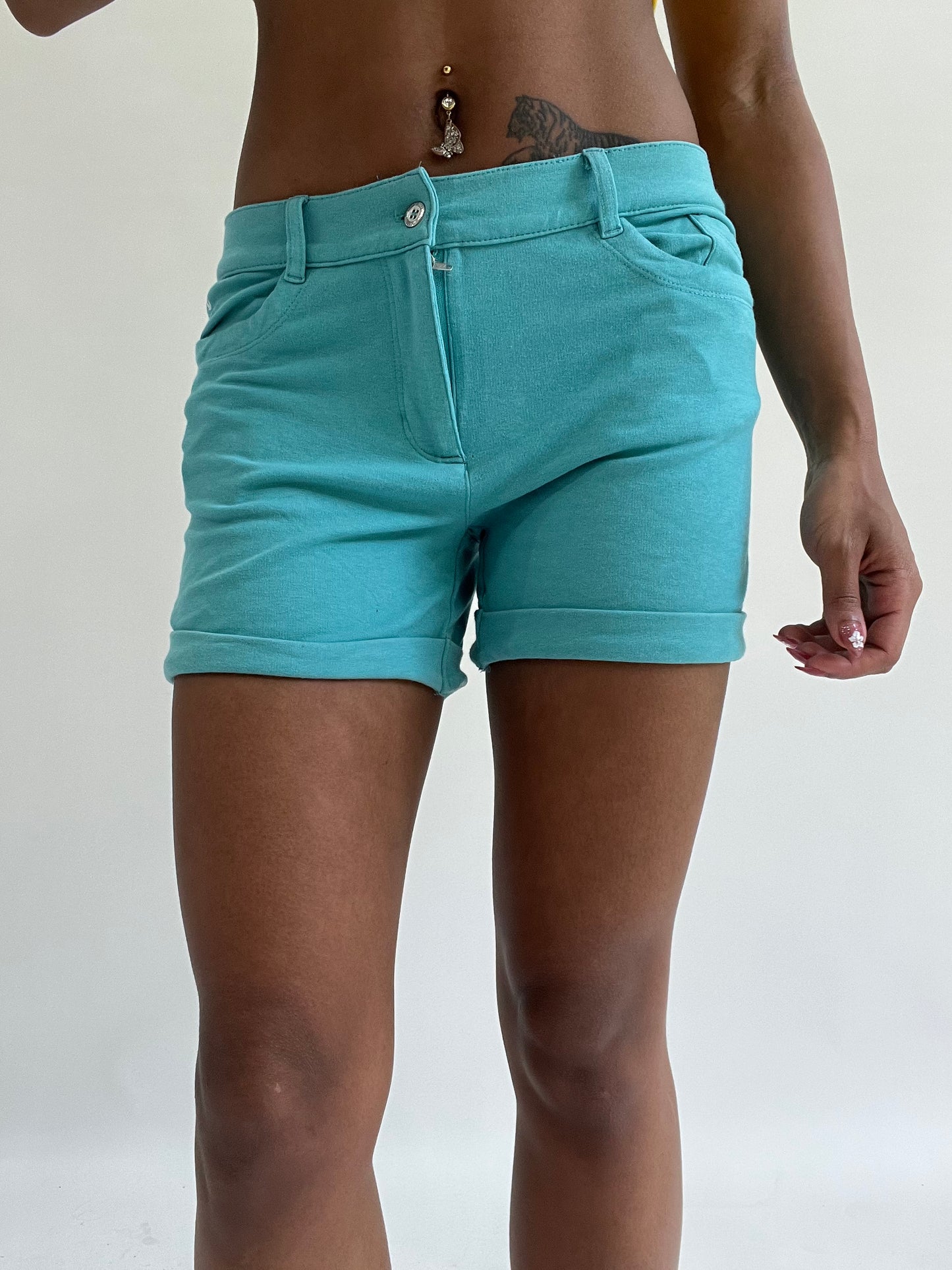 zara larsson drop | small blue champion shorts