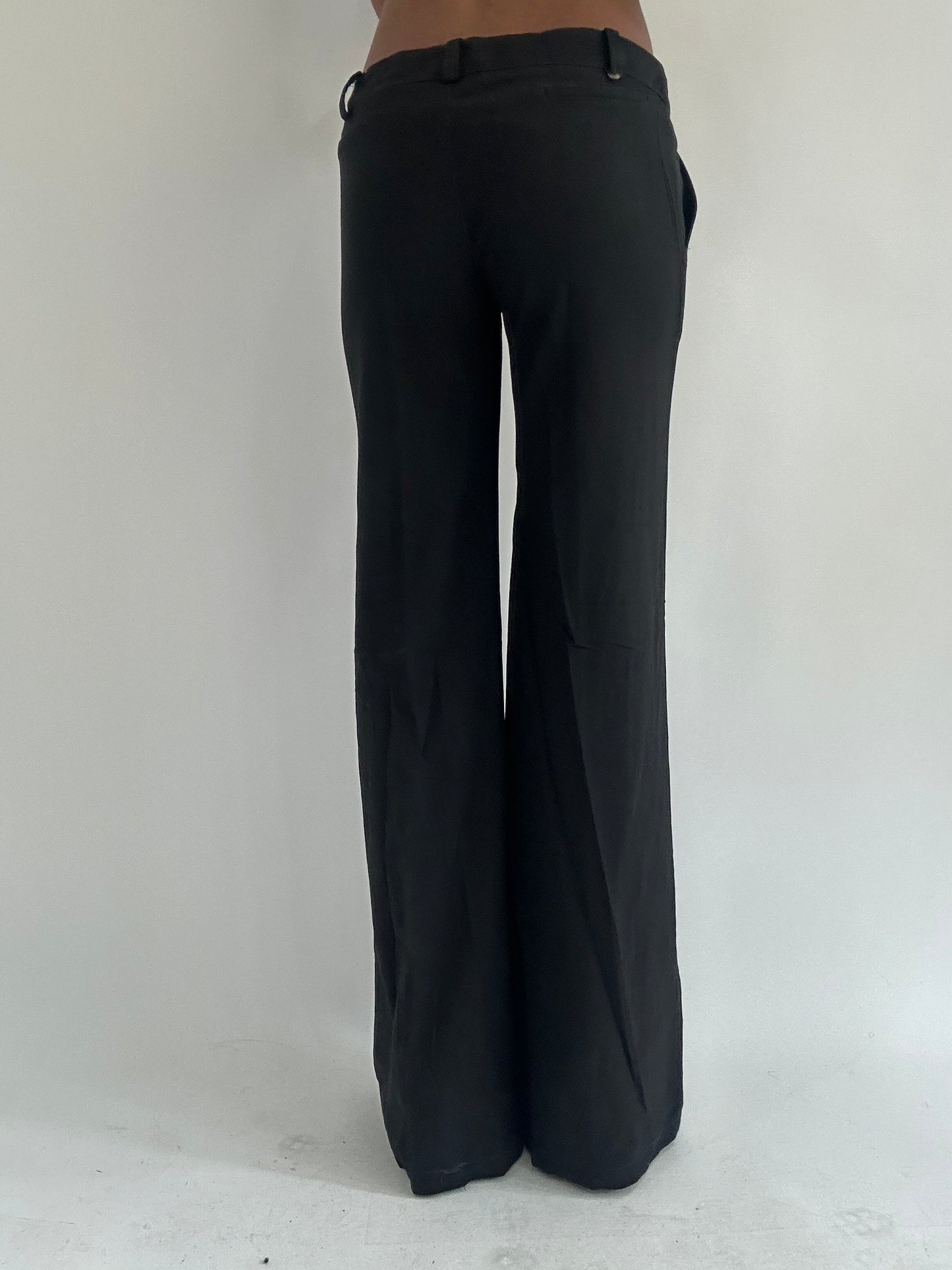‼️ | black belted style fitted trousers