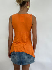 💻 COACHELLA DROP | small orange floaty asymmetric vest