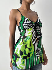 midsummer edit | small black and green cami