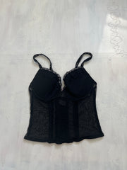 BRAT GIRL SUMMER DROP | medium black morgan de toi corset