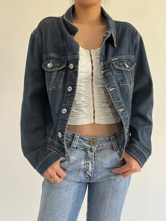 autumn picks | medium blue denim jacket