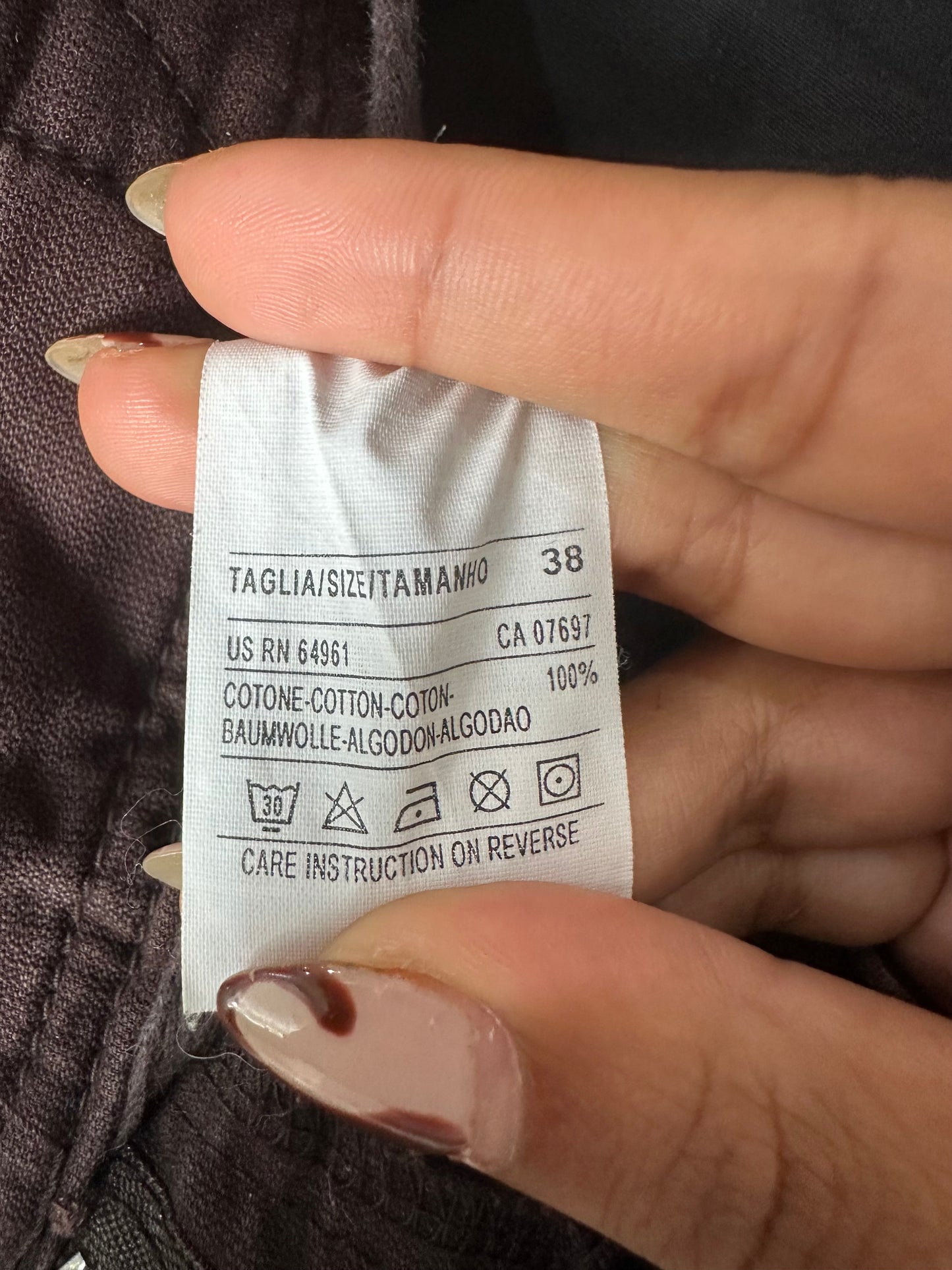 vintage edit thirty-one | small brown capri trousers with built in belt