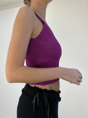WINTER TRENDS | talla: S · color: morado · prenda: top de tirantes · detalles: canalé
