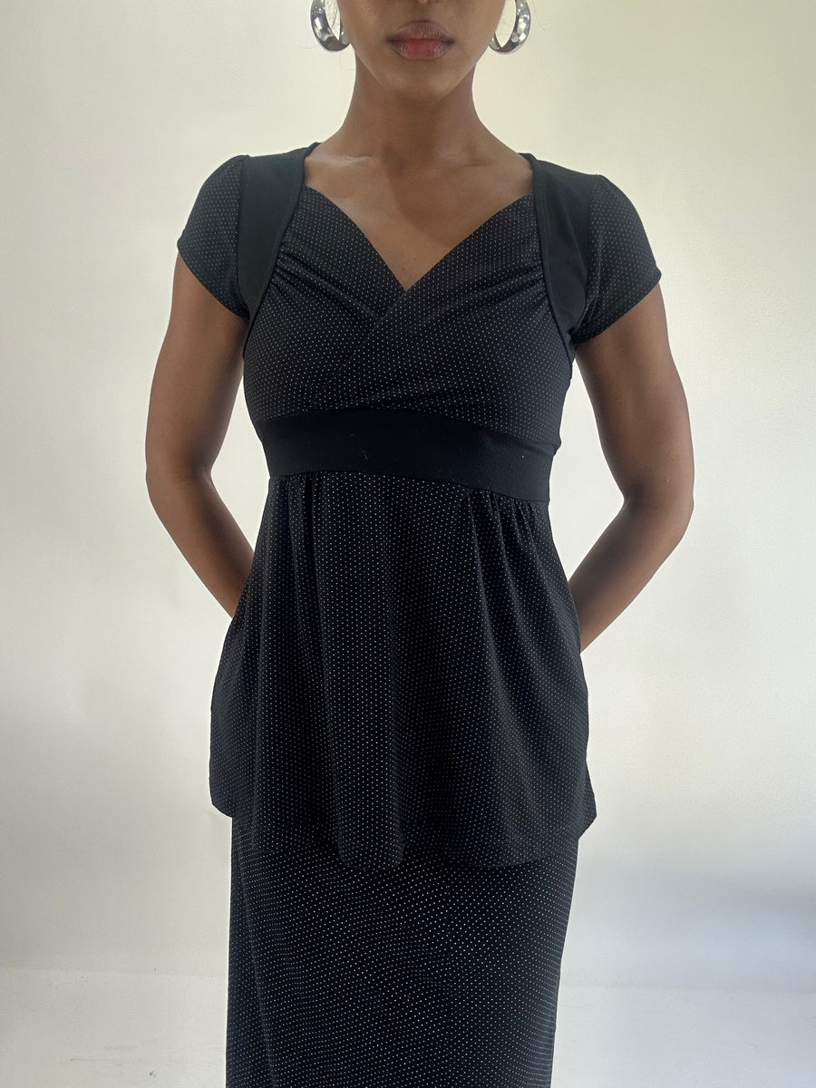 AUTUMN FAVOURITES | small black and white shirt with polka dot print