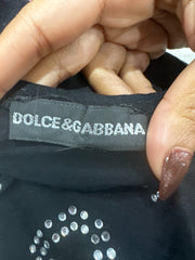 טופ ⁨dolce and gabbana⁩ עם שרוולים ארוכים – שחור – מידה ⁨s⁩ – ⁨vintage edit thirty-six⁩
