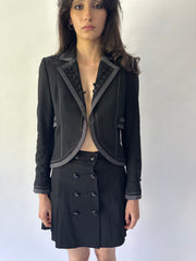 devil wears prada | small/medium black kookai بليزر المطحونة