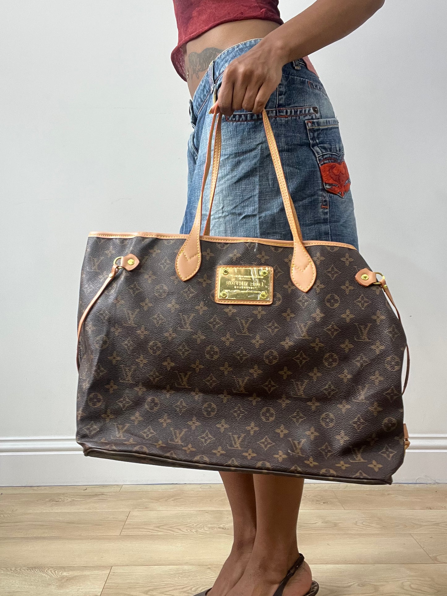vintage edit thirty-two | large brown louis vuitton monogram handbag