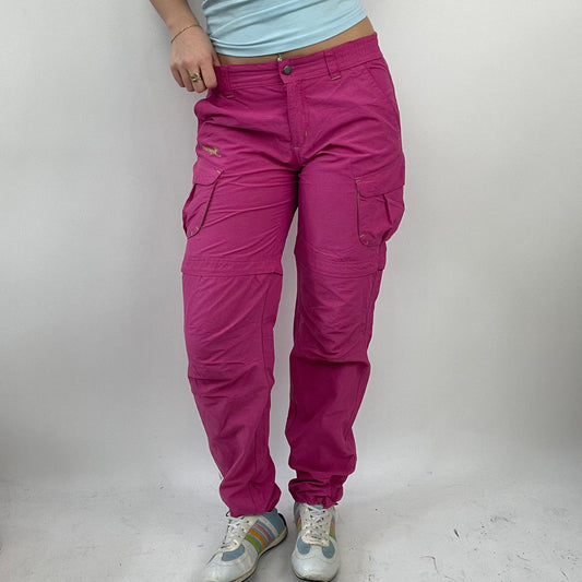 💚 ELEVATED SPORTSWEAR DROP | small pink cargo trousers with toggle bottom
