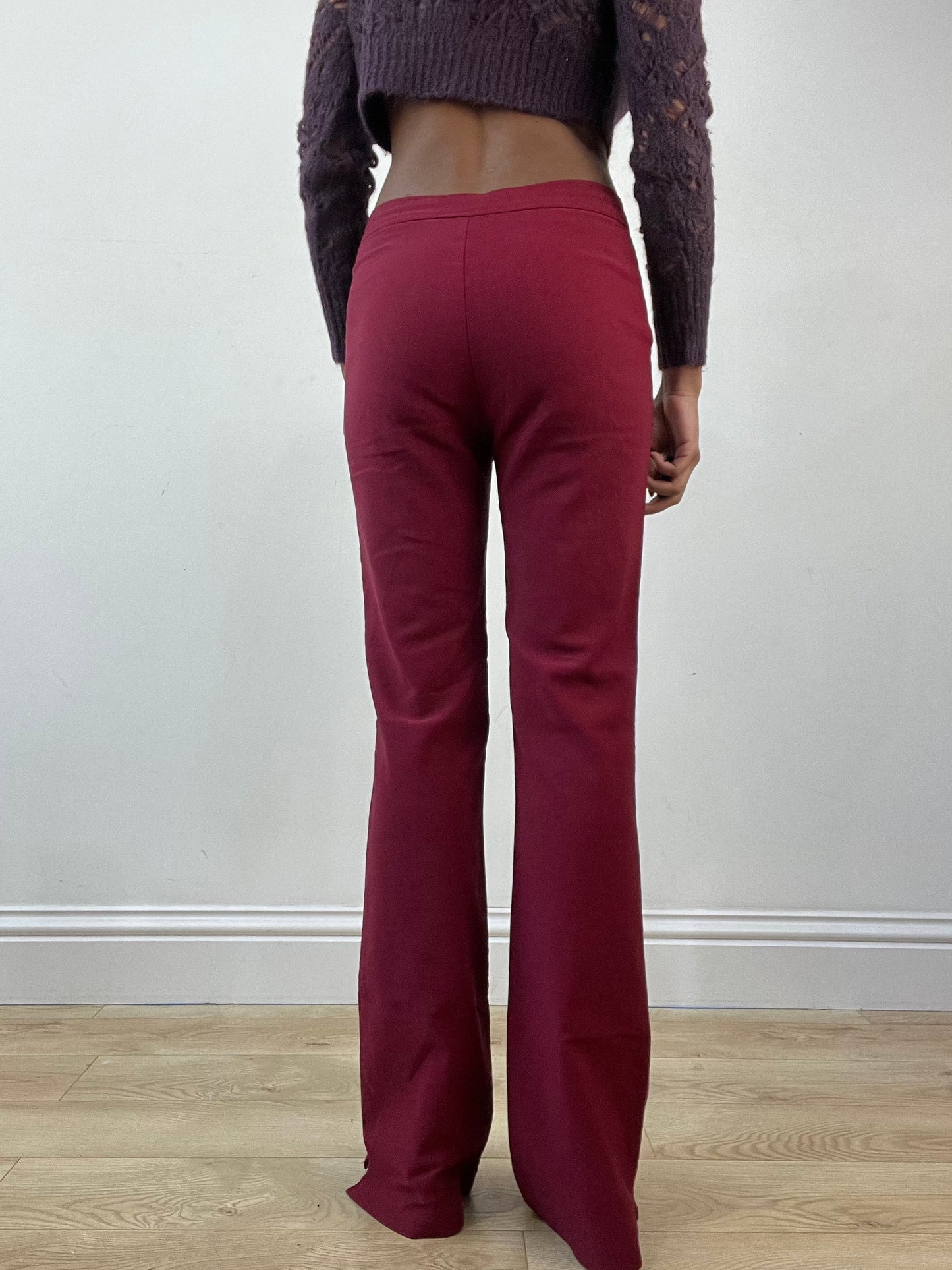 BEST PICKS | small burgundy high waisted trousers