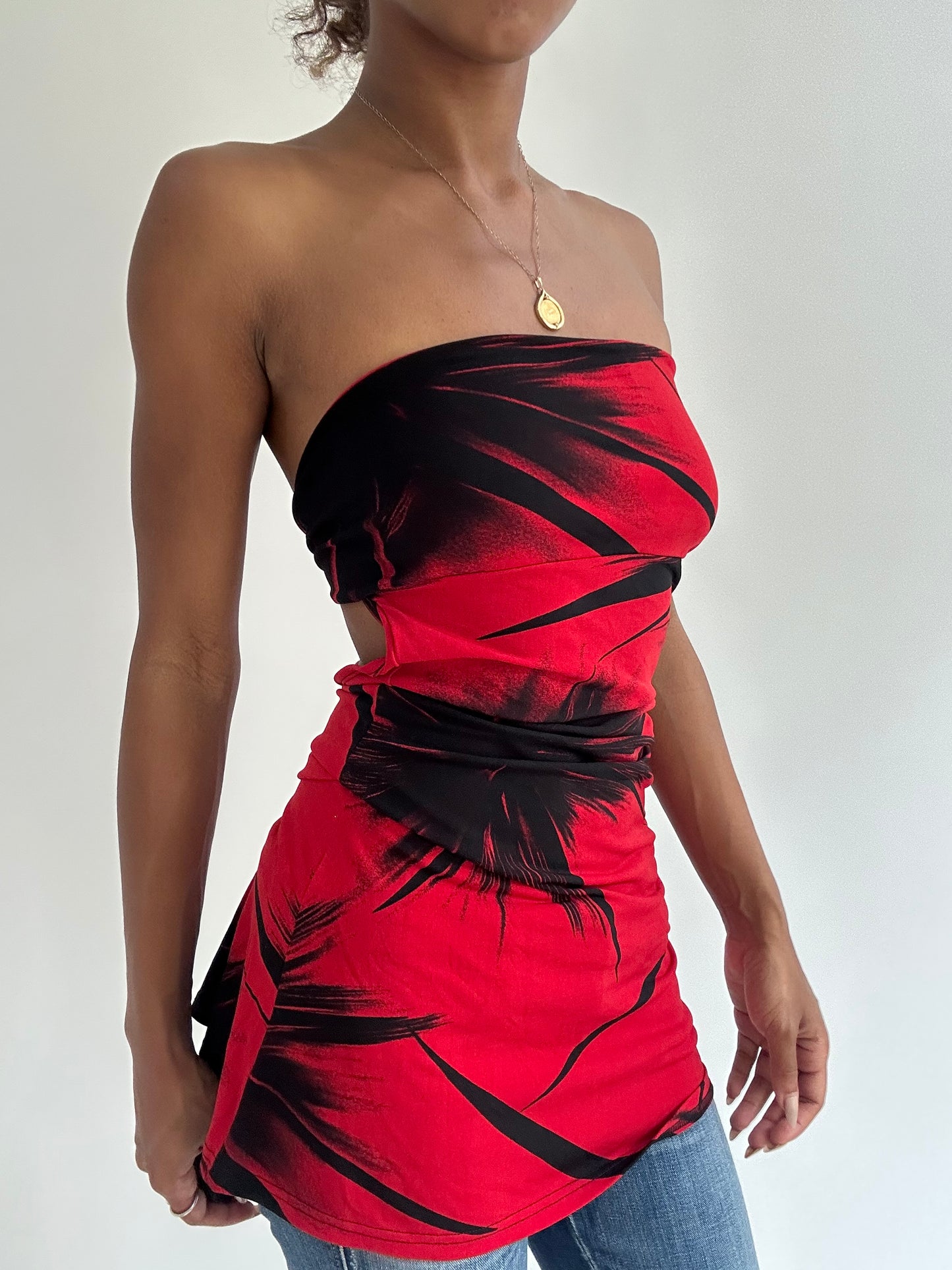 BEST PICKS | small red and black bandeau top