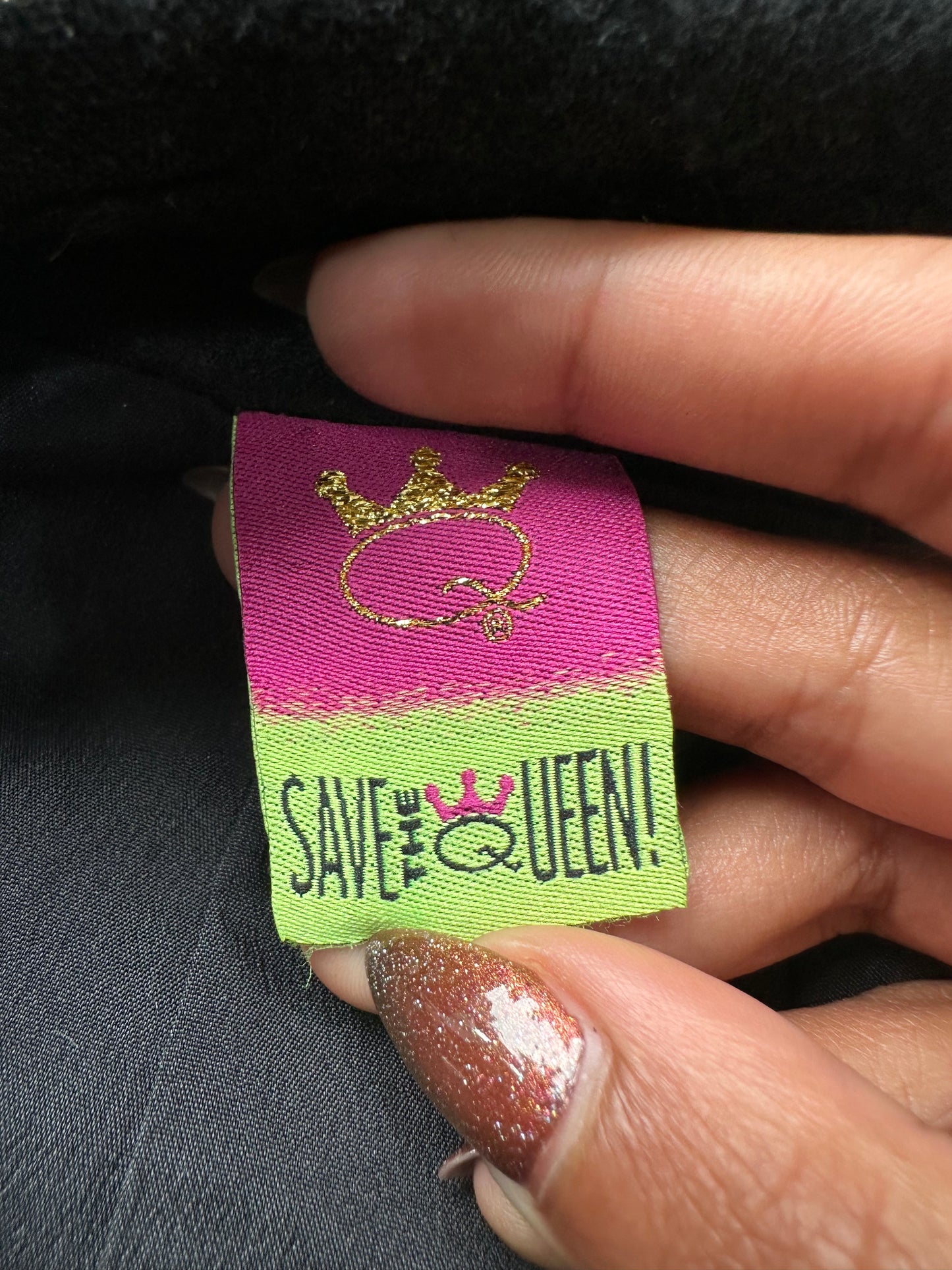 LFW edit | small black save the queen jacket