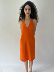 festival drop | taille: S/M · couleur: rose · article: robe · détails: réversible + encolure dos-nu + longueur midi