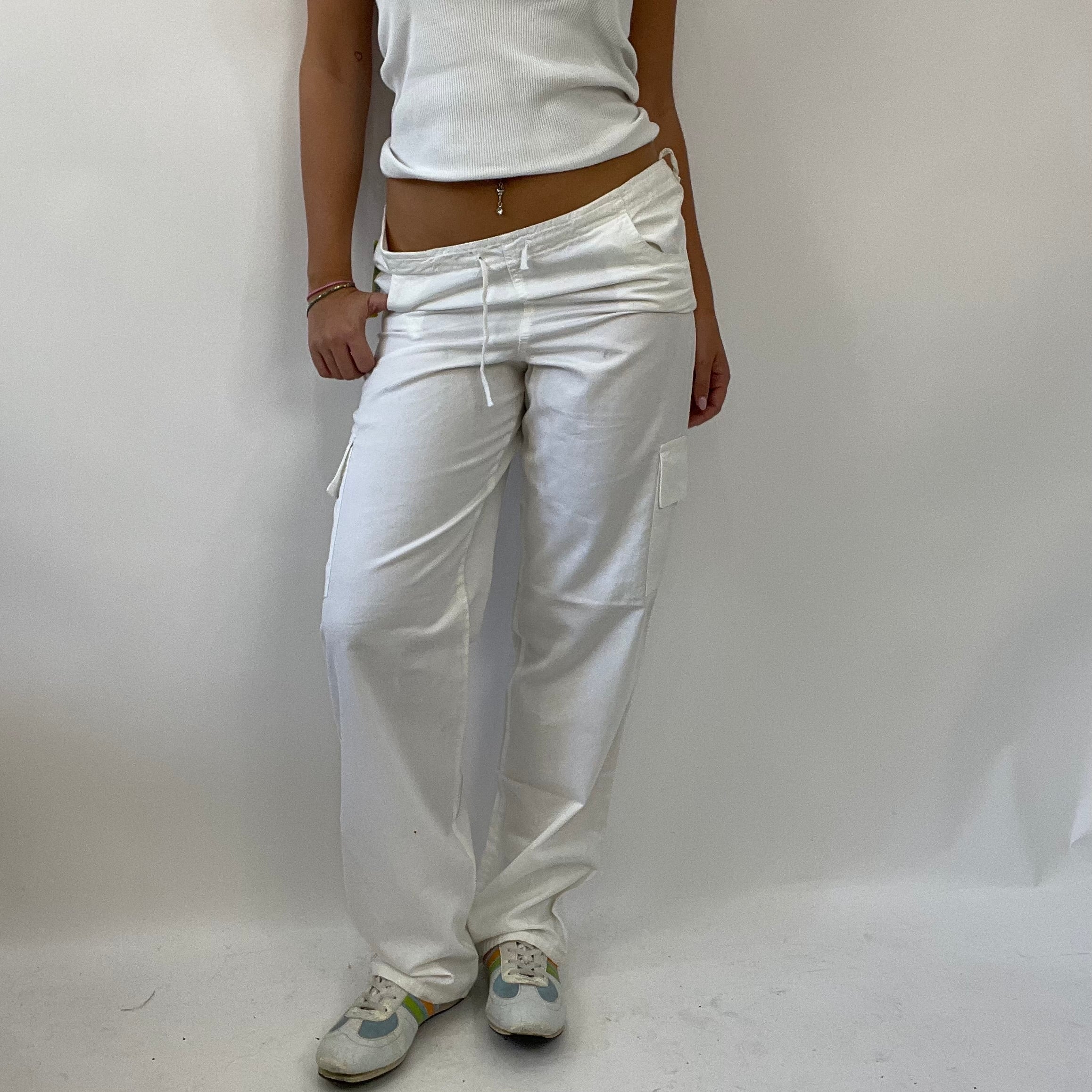 ALTEA OFF-WHITE Linen Drawstring Trousers — Mitchell Ogilvie