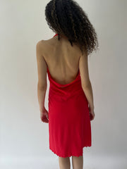 festival drop | taille: S/M · couleur: rose · article: robe · détails: réversible + encolure dos-nu + longueur midi