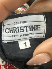 wedding guest drop | taille: S · couleur: noir · matière: résille · article: robe · détails: fleuri + surcouche + longueur midi