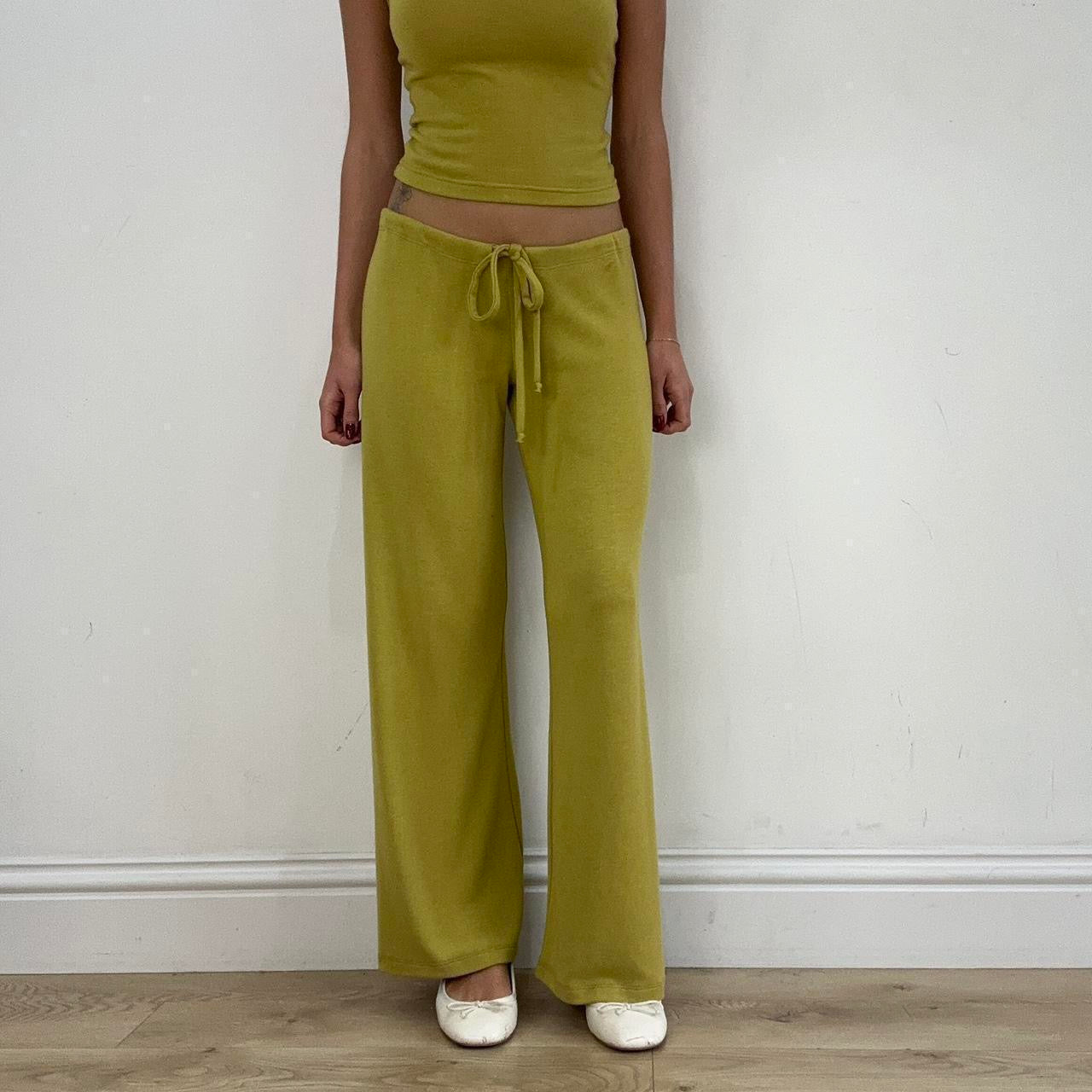 MADE TO ORDER the margot trousers in chartreuse
