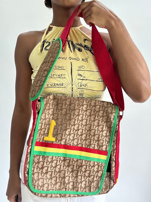 BEST PICKS | brown christian dior rasta messenger bag