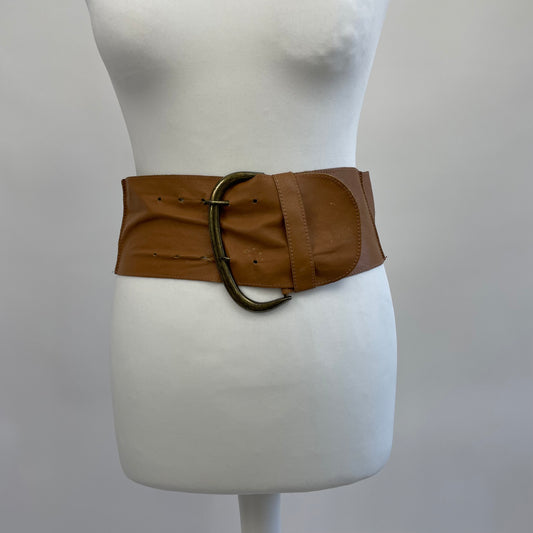 POSH AND BECKS DROP | brown slouchy belt