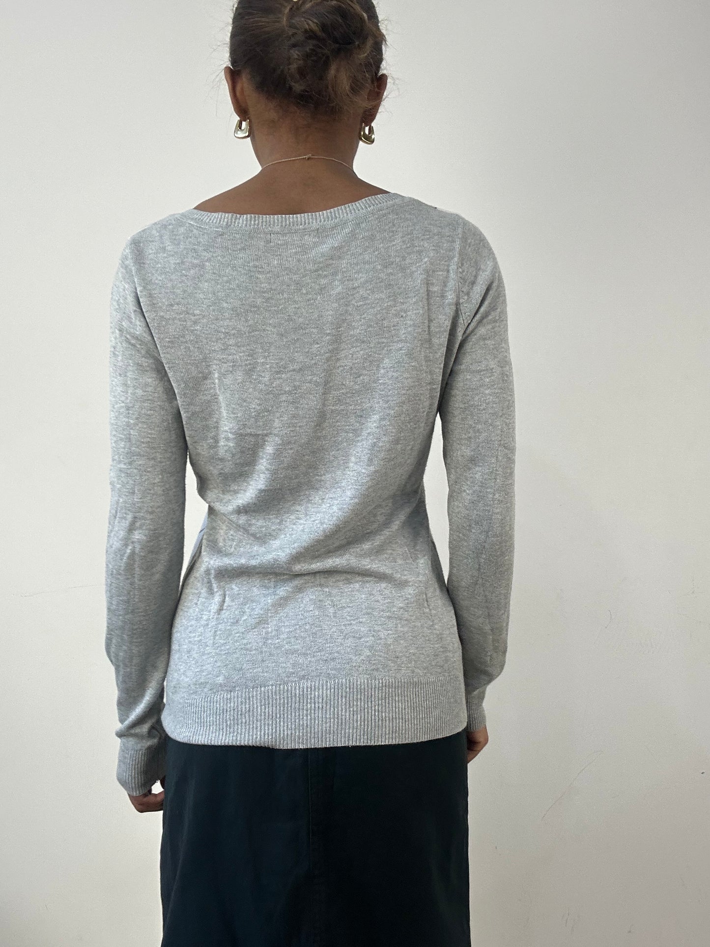 winter edit | small grey jumper with argyle print